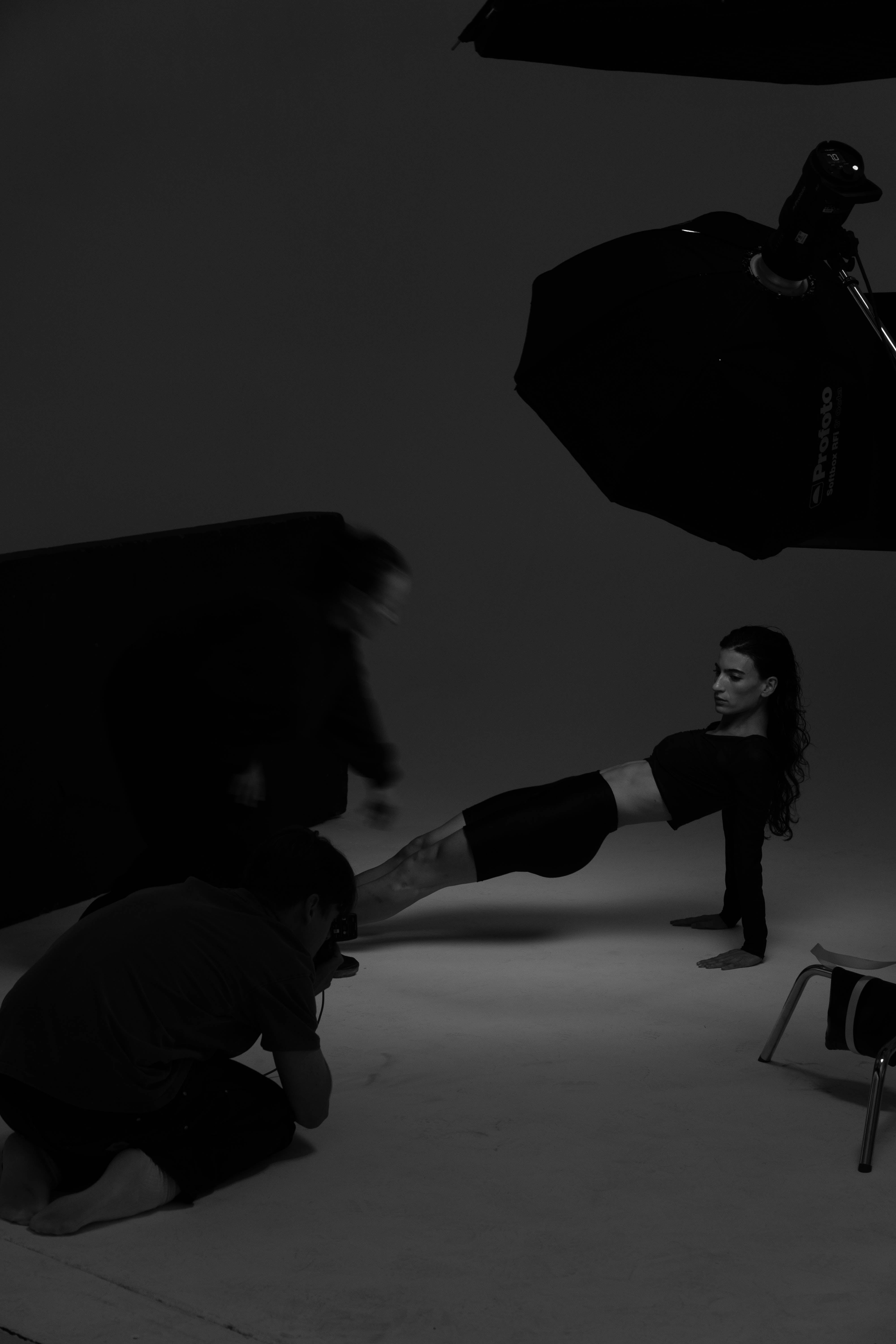 Behind the scenes photoshoot — Push performance living.