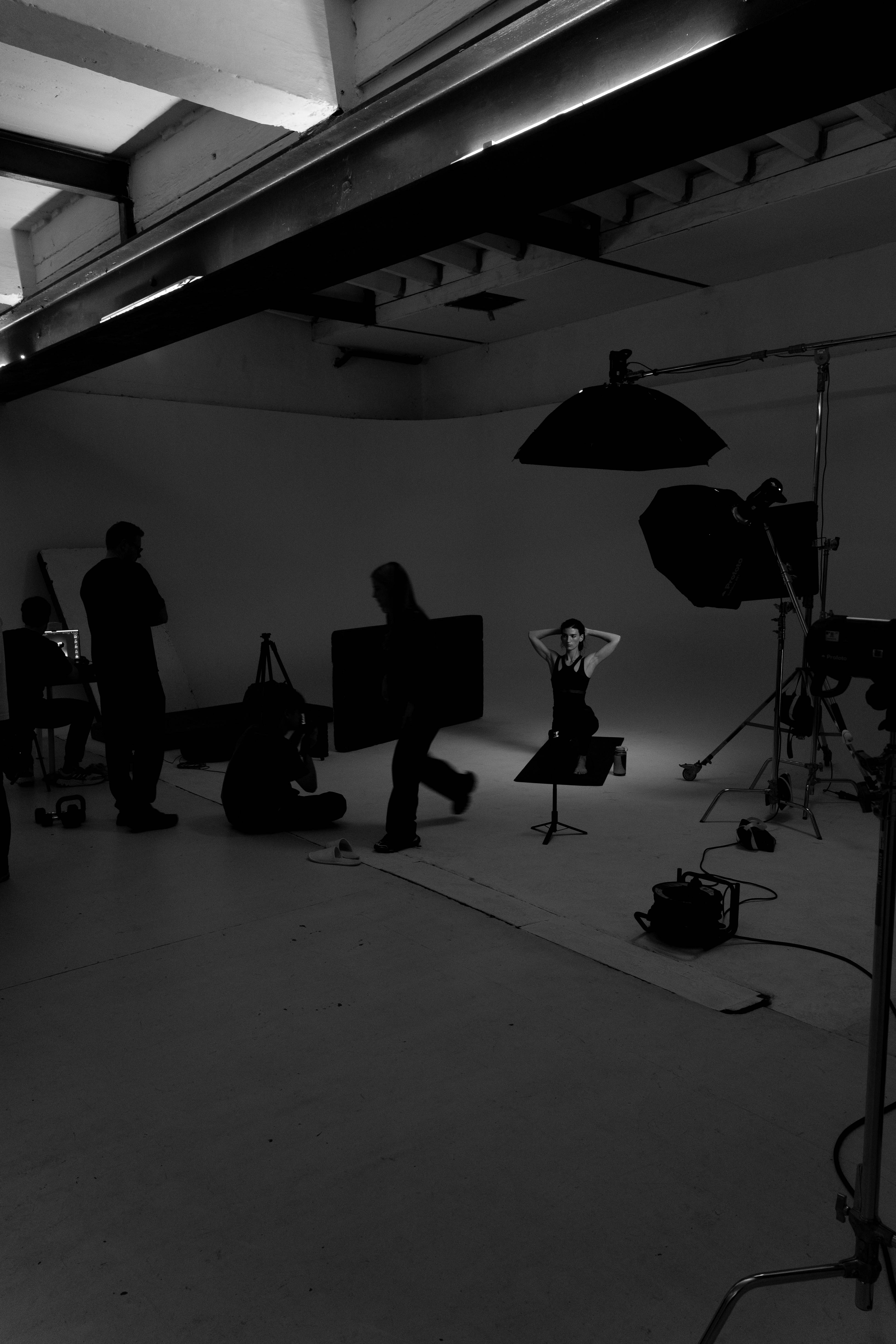 Behind the scenes photoshoot — Push performance living.